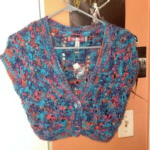 Urban outfitters crochet crop cardigan